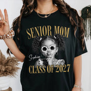 Custom Photo Retro Senior Mom 2027 Shirt, Personalized Shirt, Class of 2027 Gift, High School Graduation Tee