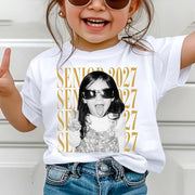 Custom Photo Senior Mom Shirt, Personalized Shirt, Class of 2027 Gift, Senior Mom Graduation Shirts