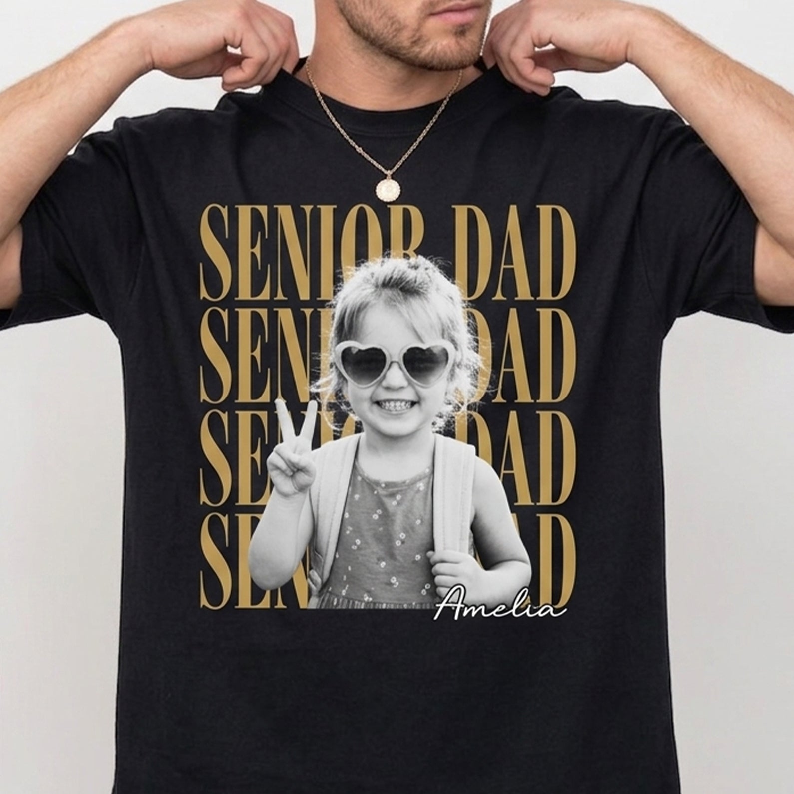 Custom Photo Senior Mom Shirt, Personalized Shirt, Class of 2027 Gift, Graduation Shirts