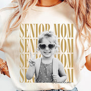 Custom Photo Senior Mom Shirt, Personalized Shirt, Class of 2027 Gift, Graduation Shirts