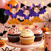 Custom Photo With Bat Cupcake Topper, Personalized Cupcake Topper, Funny Party Decor
