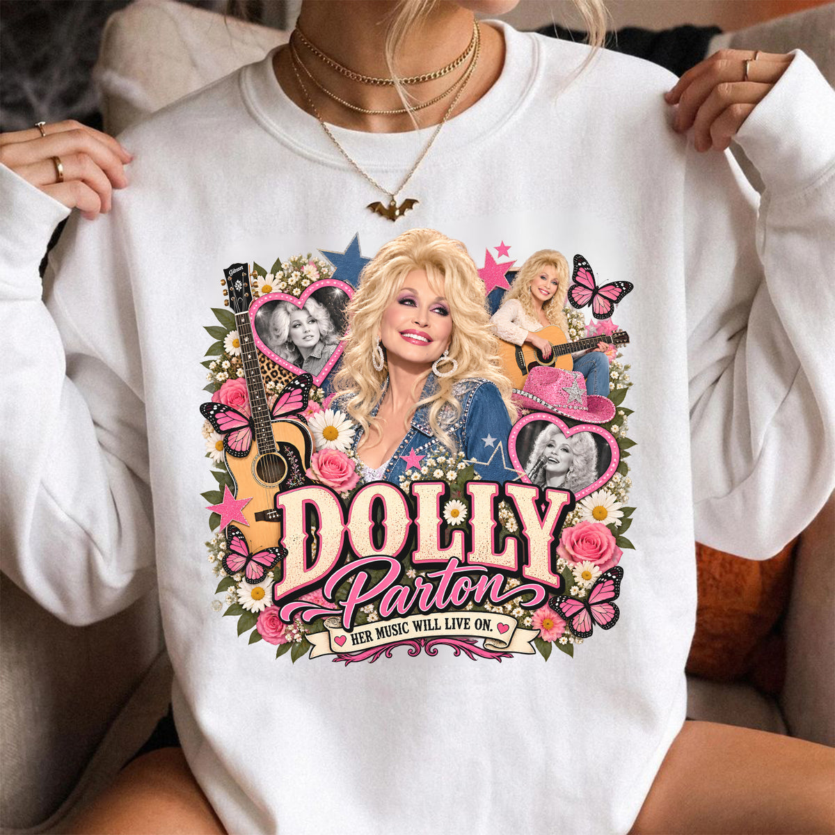 Dolly Patron Her Music Will Live On Shirt, Dolly Parton Inspired Shirt, Dolly Memorial Shirt