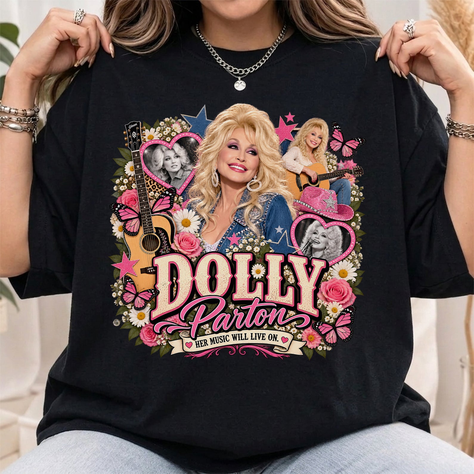 Dolly Patron Her Music Will Live On Shirt, Dolly Parton Inspired Shirt, Dolly Memorial Shirt