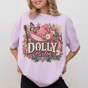 Vintage Dolly Parton Comfort Shirt, Pink Glitter Cowgirl Hat Shirt, Western Country Music Tee