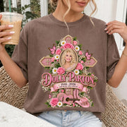 Dolly Parton "Her Music Will Live On" Tribute Comfort Shirt, Flowers & Guitar Country Tee, Dolly Parton Memorial Shirt