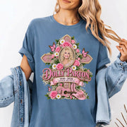 Dolly Parton "Her Music Will Live On" Tribute Comfort Shirt, Flowers & Guitar Country Tee, Dolly Parton Memorial Shirt