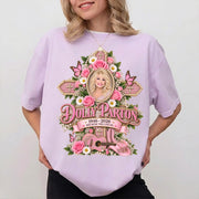 Dolly Parton "Her Music Will Live On" Tribute Comfort Shirt, Flowers & Guitar Country Tee, Dolly Parton Memorial Shirt