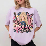 Retro Pink Cowgirl Shirt, Dolly Parton Memorial Comfort Shirt, Country Music Fan Gift