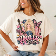 Retro Pink Cowgirl Shirt, Dolly Parton Memorial Shirt, Country Music Fan Gift, Retro Pink Cowgirl Shirt
