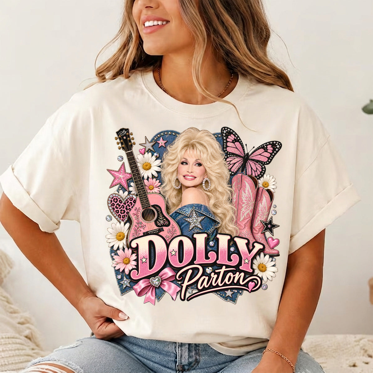 Retro Pink Cowgirl Shirt, Dolly Parton Memorial Shirt, Country Music Fan Gift, Retro Pink Cowgirl Shirt