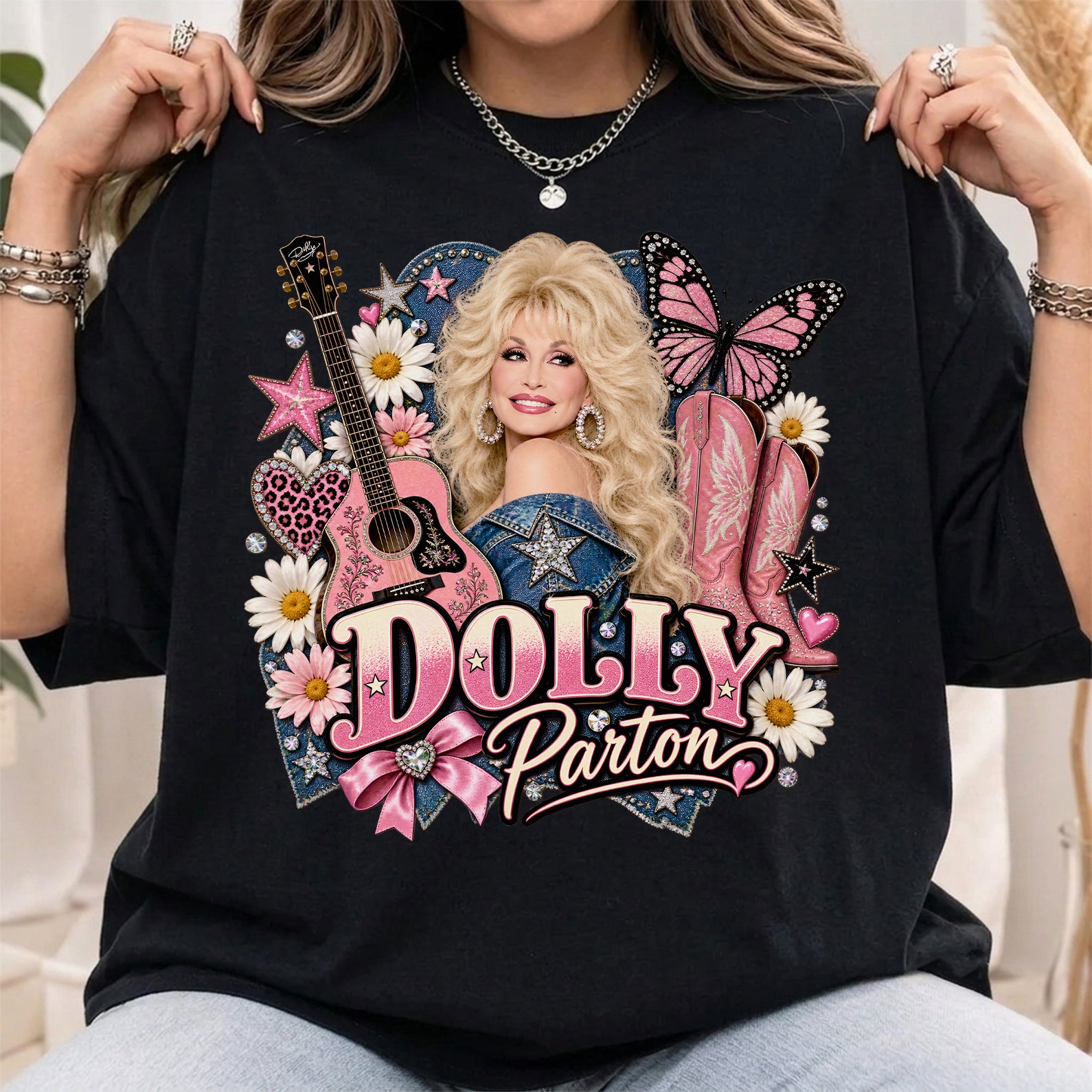 Retro Pink Cowgirl Shirt, Dolly Parton Memorial Shirt, Country Music Fan Gift, Retro Pink Cowgirl Shirt