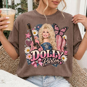 Retro Pink Cowgirl Shirt, Dolly Parton Memorial Comfort Shirt, Country Music Fan Gift