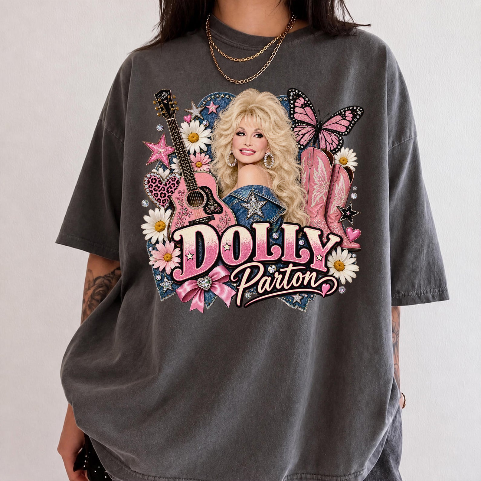 Retro Pink Cowgirl Shirt, Dolly Parton Memorial Comfort Shirt, Country Music Fan Gift