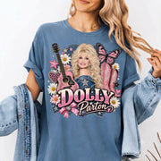 Retro Pink Cowgirl Shirt, Dolly Parton Memorial Comfort Shirt, Country Music Fan Gift