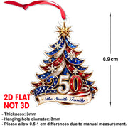 Personalized 250th America Christmas Ornament | Patriotic Family Ornament | USA Flag Ornament