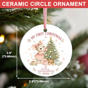 Baby Mouse First Christmas Ornament 2026, Personalized Ornament, New Baby Christmas Gift