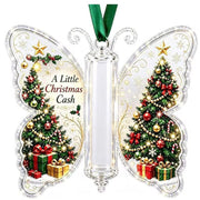 Butterfly Christmas Cash Holder Ornament, Acrylic Money Gift Holder, Christmas Gift For Kid