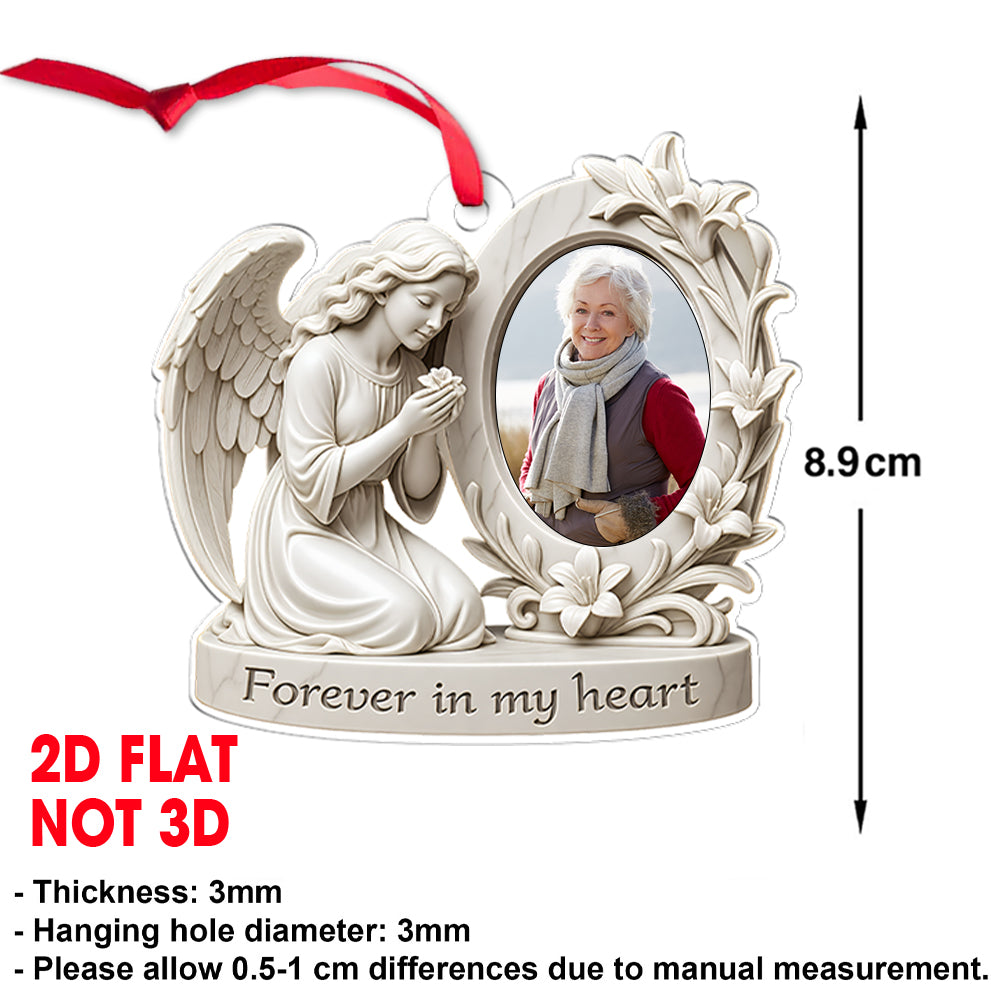 Custom Photo Forever In My Heart Memorial Acrylic Ornament