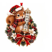 Christmas Cute Animal Cash Gift Ornament, Clear Acrylic Money Holder, Xmas Tree Hanging Decoration For Family