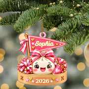 Custom Squishy Cheerleader Ornament, Personalized Acrylic Ornament, Cheer Team Gift for Girls, Cheer Squad 2026