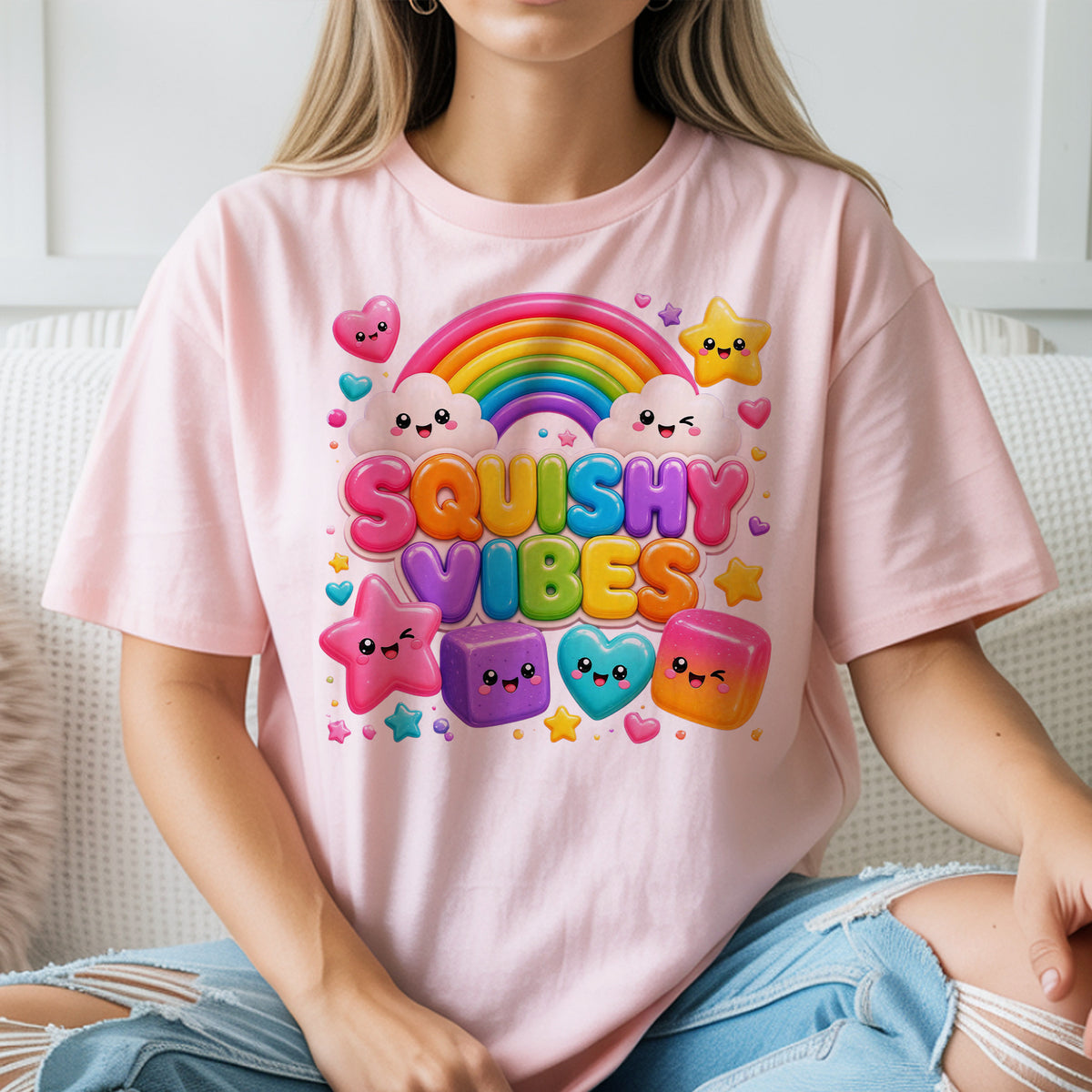 Squishy Vibes Christmas Shirt, Squishy Lover Tee, Cute Squishy T-Shirt, Christmas Gift