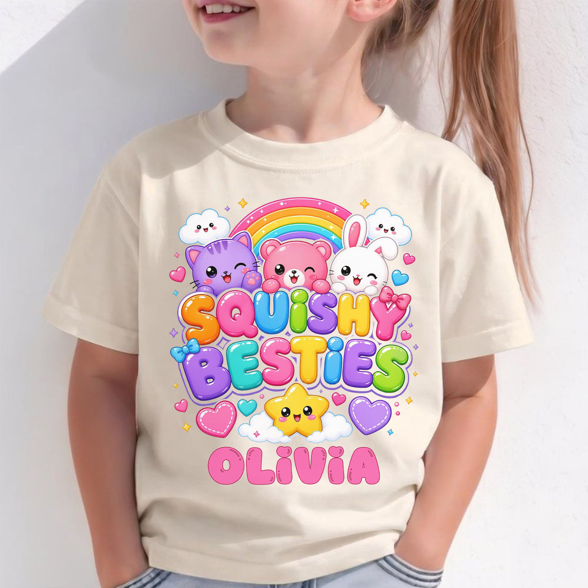 Squishy Bestie Christmas Shirt, Personalized Shirt, Squishy Lover Tee, Cute Squishy T-Shirt, Christmas Gift