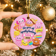 Personalized Squishy Hunting Christmas Ornament 2026, Kawaii Squishies Decor, Kids Christmas, Cute Squishy Ornament,Viral Toy Collector Gift