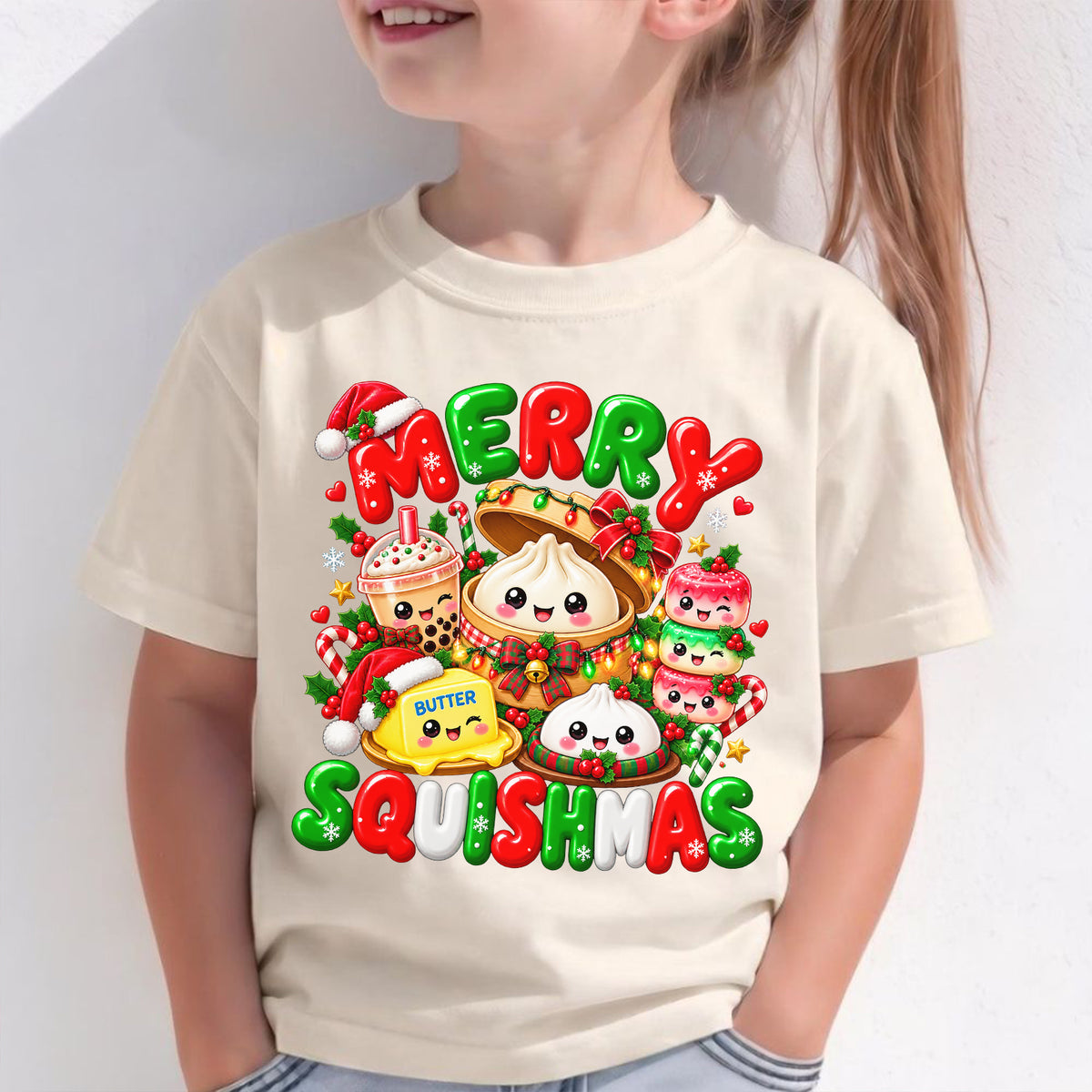Merry Squishmas Christmas Shirt, Squishy Lover Tee, Cute Squishy T-Shirt, Christmas Gift
