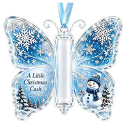 Butterfly Christmas Cash Holder Ornament, Acrylic Money Gift Holder, Christmas Gift For Kid