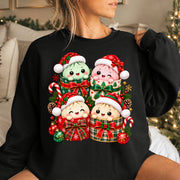 Cute Christmas Dumpling Shirt, Kawaii Dumpling Christmas T-Shirt, Squishy Lover Tee, Funny Holiday Graphic Shirt, Christmas Gift for Her
