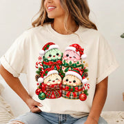 Cute Christmas Dumpling Shirt, Kawaii Dumpling Christmas T-Shirt, Squishy Lover Tee, Funny Holiday Graphic Shirt, Christmas Gift for Her