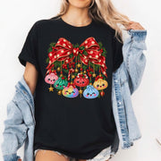 Christmas Dumpling Shirt, Preppy Bow Christmas T-Shirt, Squishy Lover Tee, Funny Holiday Graphic Shirt, Christmas Gift for Her (Copy)