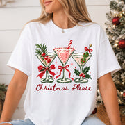 Christmas Please Shirt, Christmas Cocktail Sweater, Martini Coquette Holiday Shirt, Christmas Gift