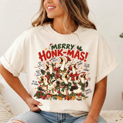 Merry Honkmas Goose Christmas Shirt, Christmas Sweater, Funny Holiday Goose Shirt