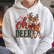 Vintage Oh Deer Christmas Shirt, Christmas Sweater, Retro Christmas Shirt