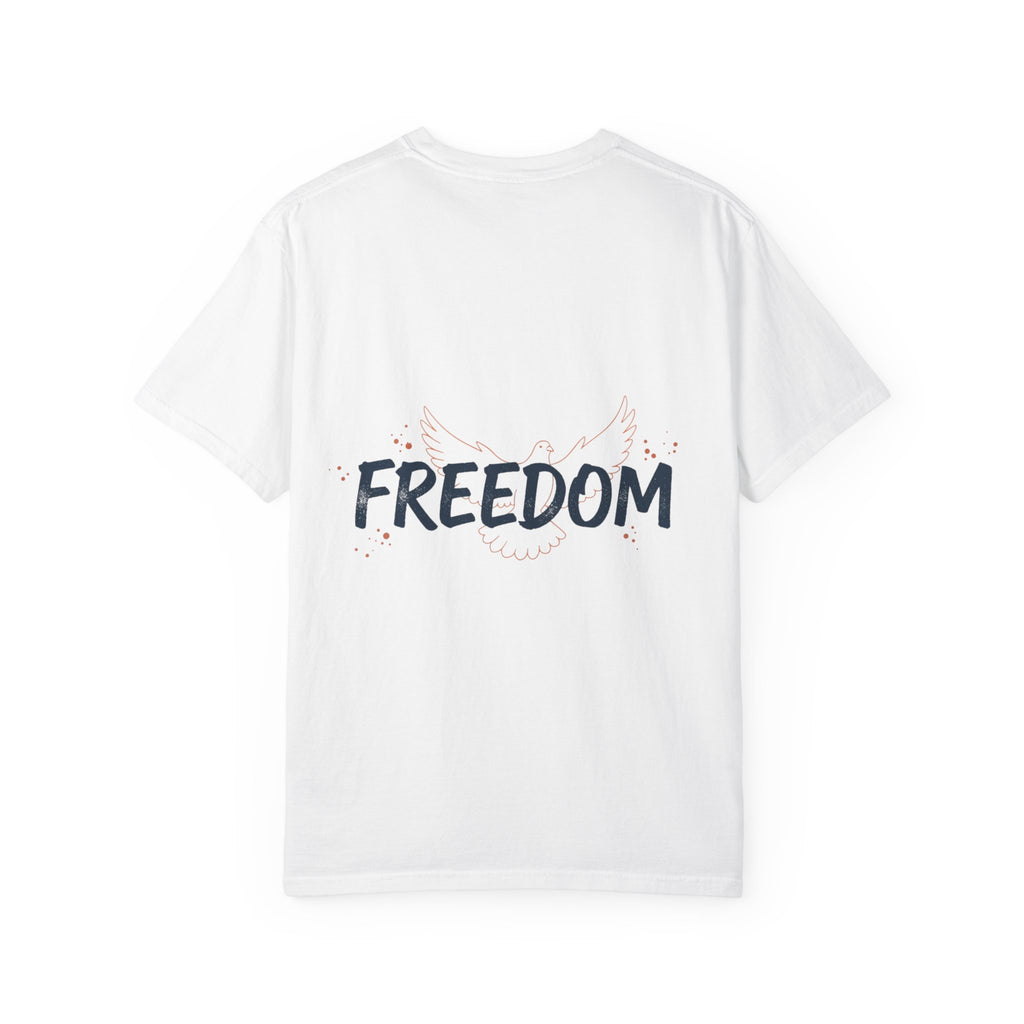 Freedom Eagle T-Shirt — Vintage Sunrise Patriotic Graphic Tee