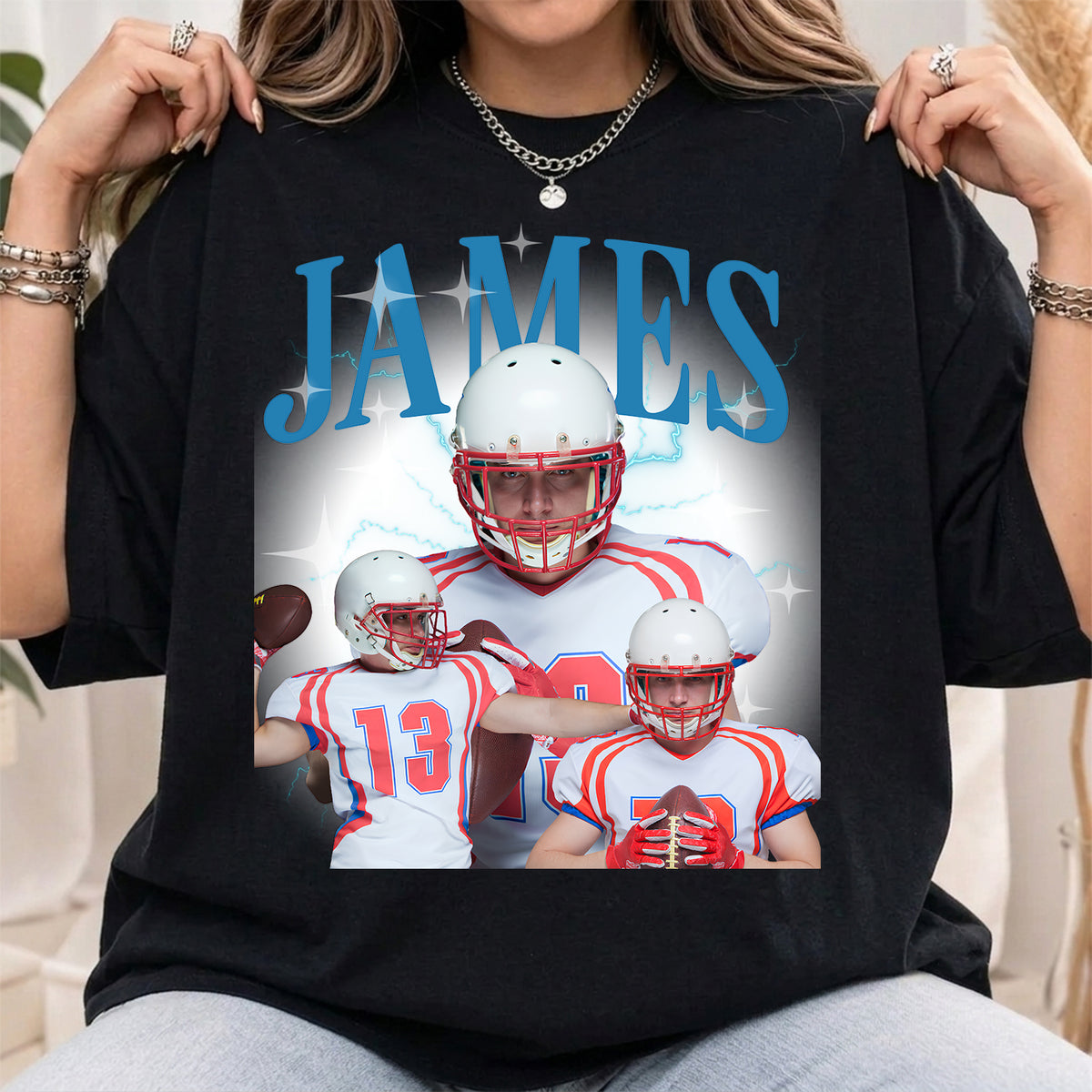Custom Photo Vintage Bootleg T-Shirt, Personalized Shirt, Retro Bootleg Photo Shirt