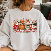Christmas Calories Don't Count T-Shirt, Funny Christmas Shirt, Cute Holiday Treats Crewneck