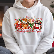 Christmas Calories Don't Count T-Shirt, Funny Christmas Shirt, Cute Holiday Treats Crewneck