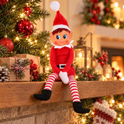 Christmas Elf Behaving Badly Plush Doll – 12-Inch Naughty Elfette Christmas Toy