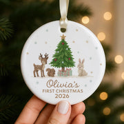 Baby First Christmas Ornament, Personalized Ceramic Ornament, Custom Gift For Christmas