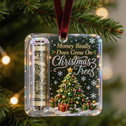Funny Christmas Cash Gift Ornament, Acrylic Money Holder, Christmas Ornament For Family