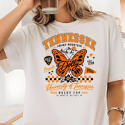 Tennessee Volunteers Butterfly Comfort Shirt, Dolly Parton Tshirt, Dolly Fan Tribute Graphic T-Shirt