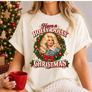 Holly Dolly Christmas Shirt, Retro Dolly Christmas Sweatshirt, Most Wonderful Time Shirt
