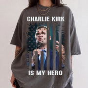 Hero Charlie Kirk Comfort Colors Shirt, A True Patriot T-Shirt, Republican USA Tees