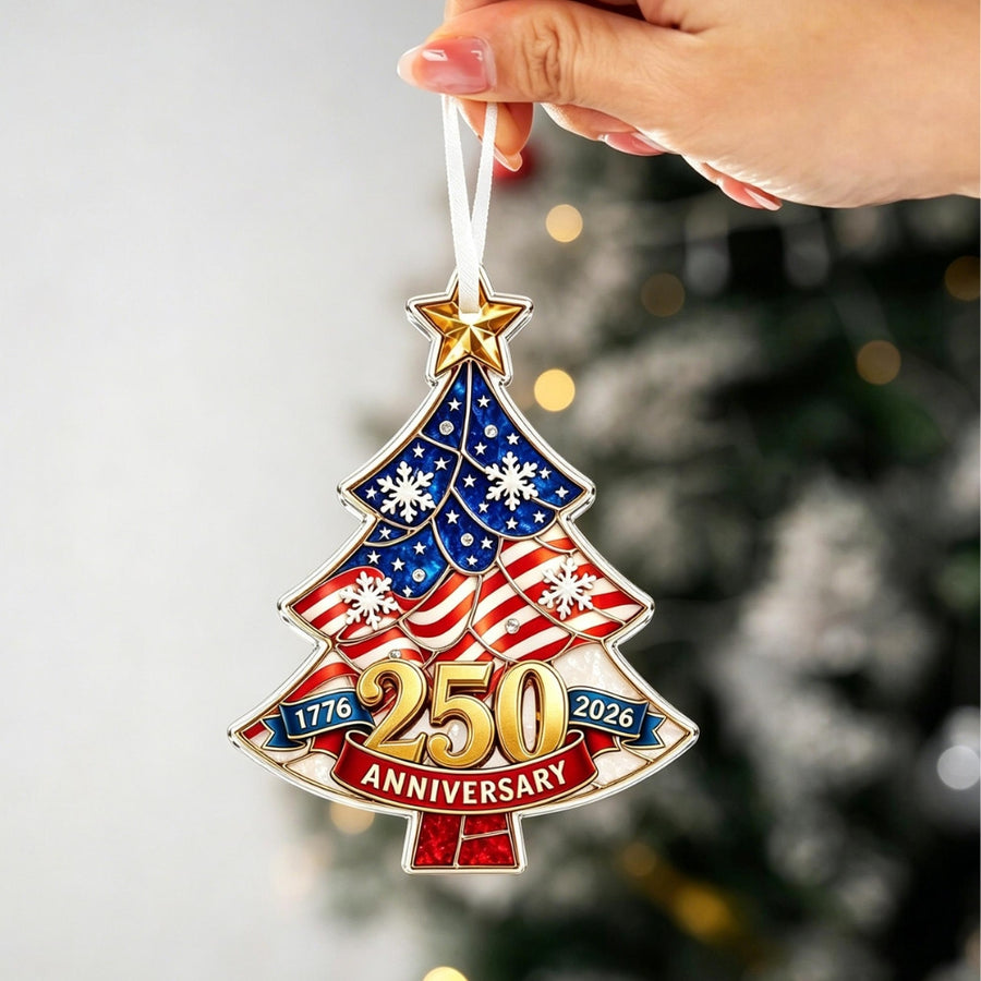250 Anniversary USA Ornament, USA 250 Acrylic Ornament, Christmas Decorations