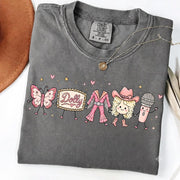 Cute Doodles Dolly Comfort Colors Shirt, Country Music Cowgirl Shirt, Butterfly Dolly Tribute T-Shirt