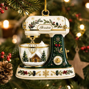 Custom Christmas Baking Mixer Ornament, Personalized Acrylic Ornament, Baking Gift For Bakers