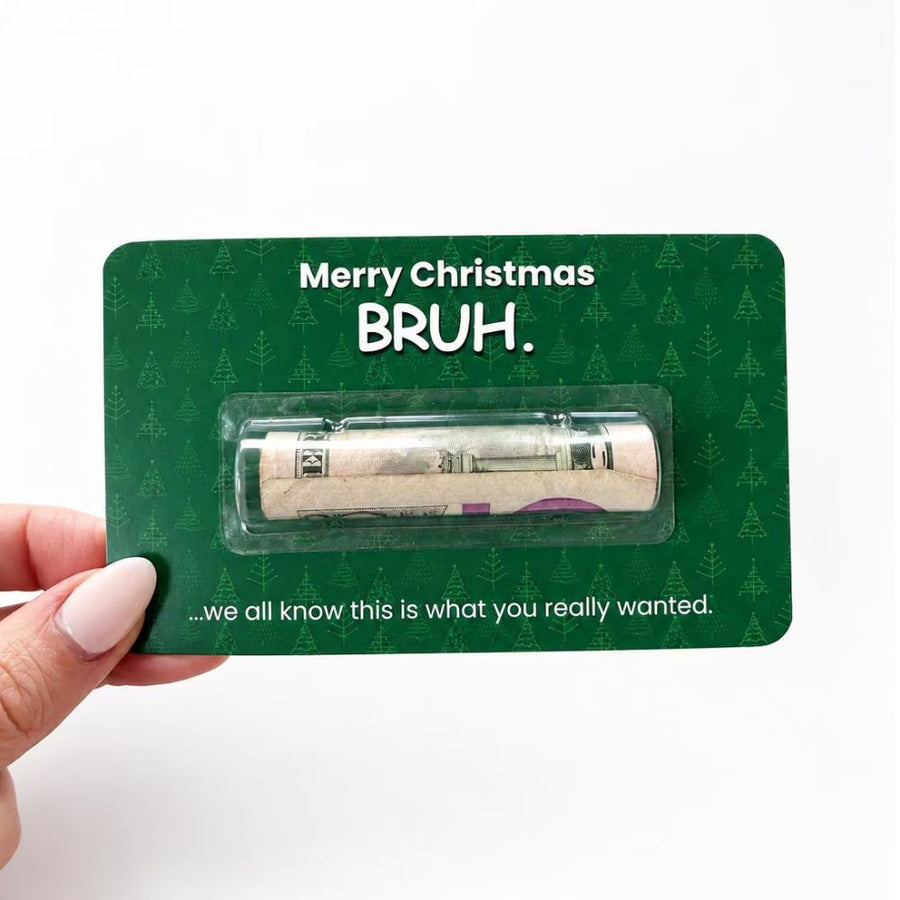 Christmas Money Holder Card, Funny Cash Gift for Teens, Money Card with Clear Dome