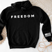Freedom Right Sleeve Imprint Sweatshirt, American Flag, Patriotic Apparel